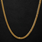 6mm Diamond-Cut Cuban Chain in Gold