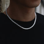 4mm S925 Three Prong Moissanite Tennis Chain