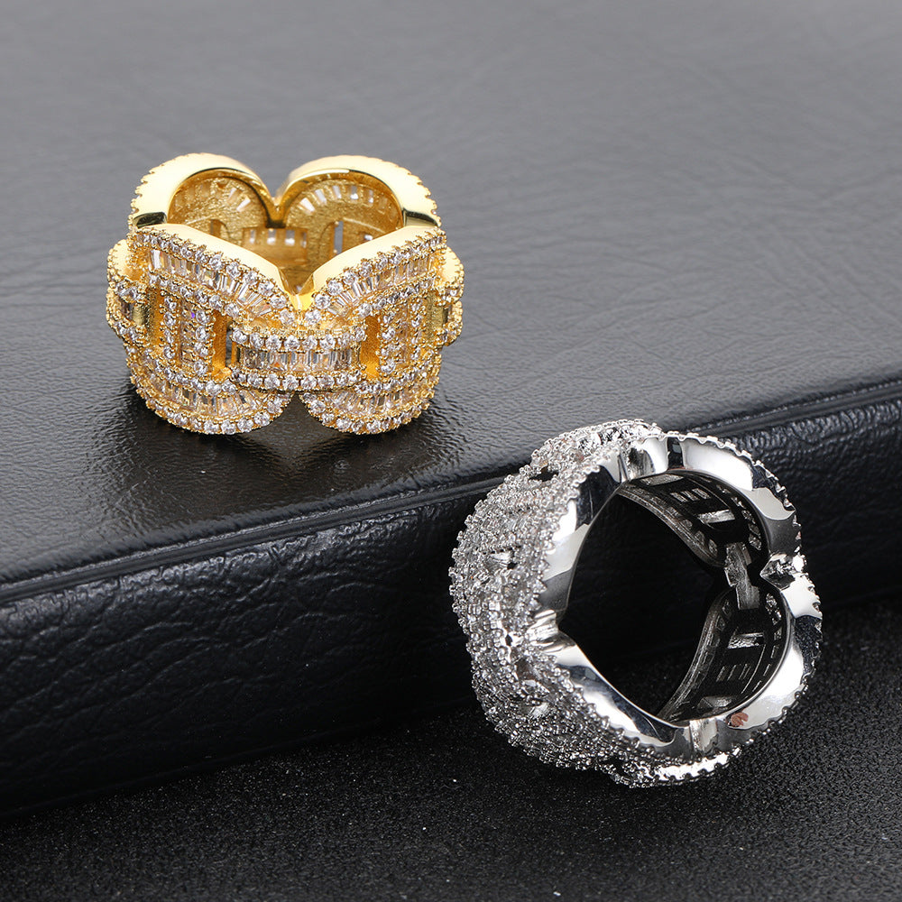 Street Style | Pig Nose Cuban Chain Ring