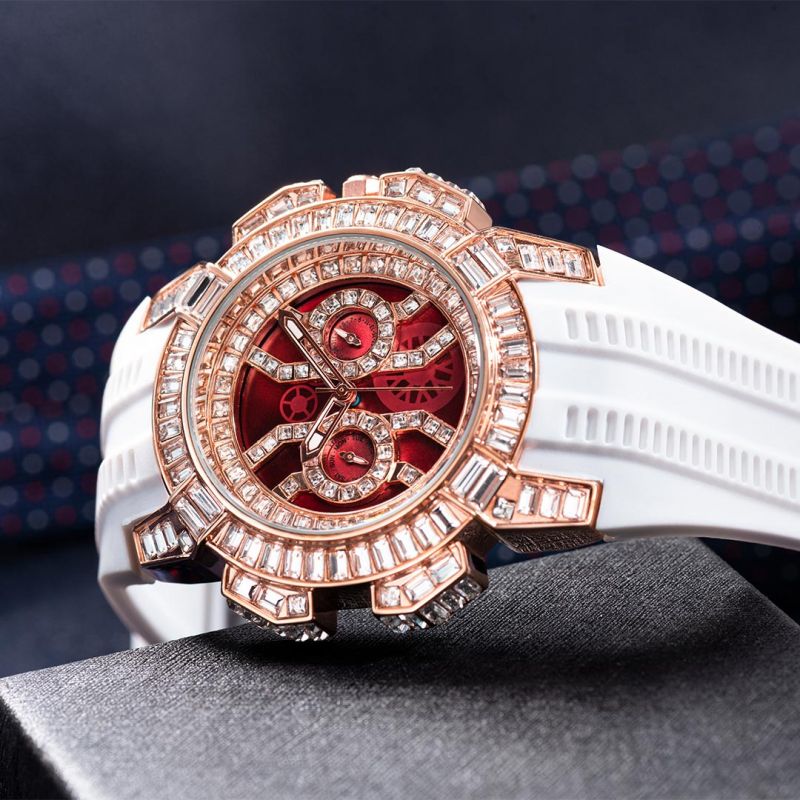 Baguette Stone Sports Watch - Sapphire Crystal, Japanese Quartz
