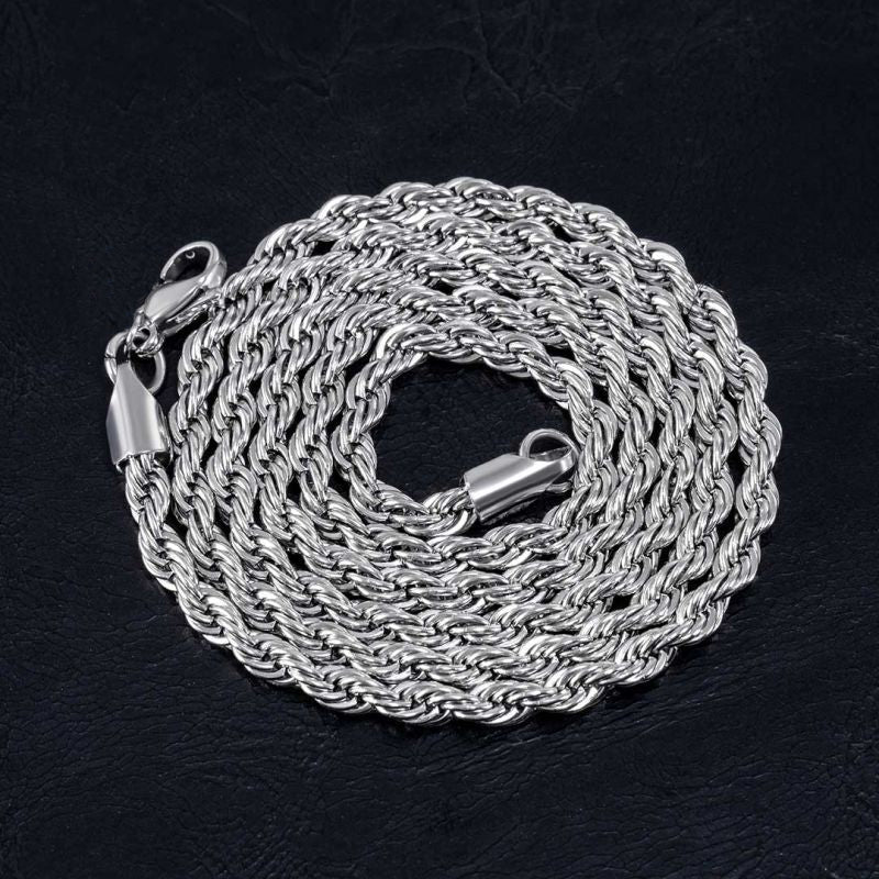 Women's 5mm Stainless Steel Rope Chain