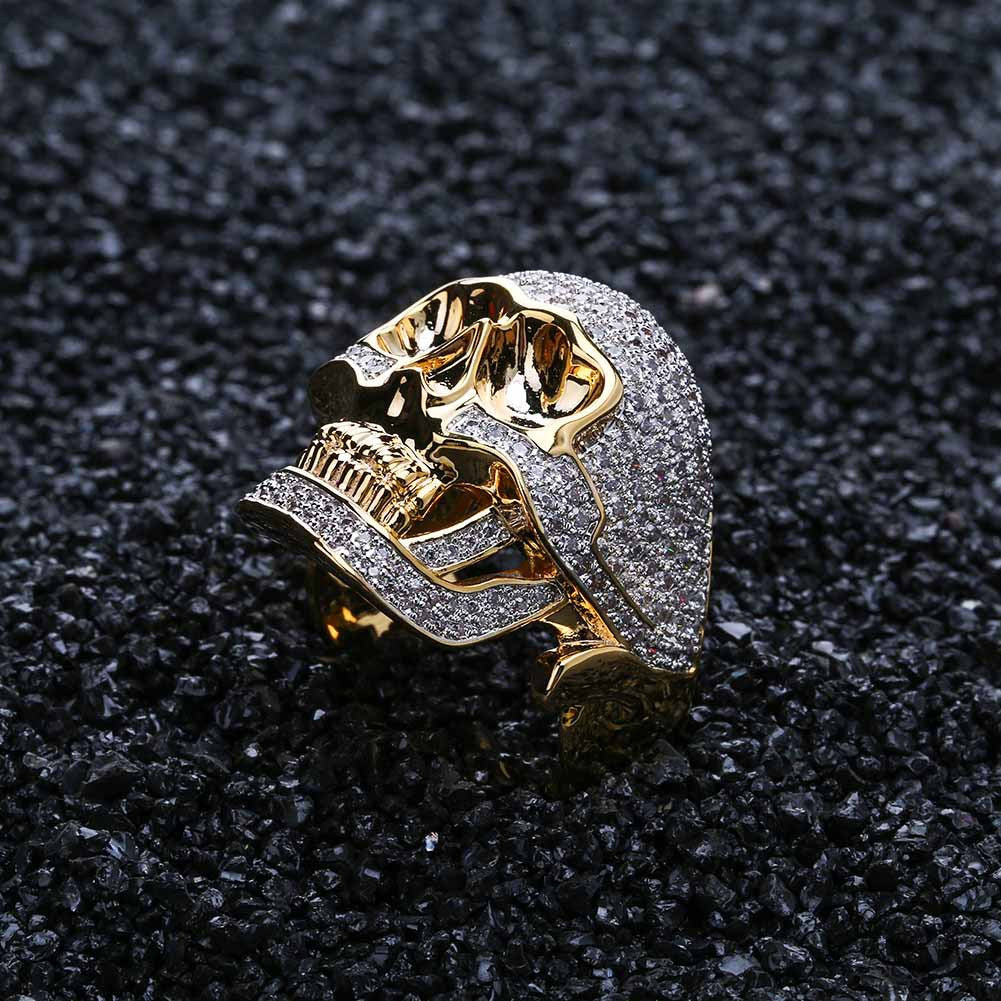 Skull Moissanite Men's Vintage Ring