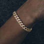 8mm Cuban Link Bracelet in Gold