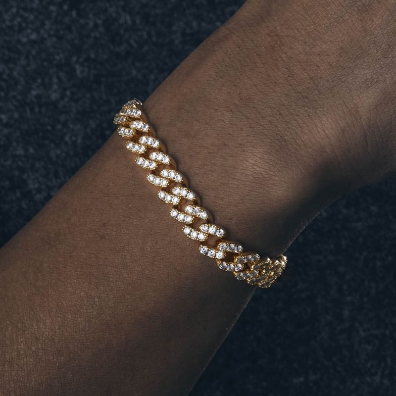 8mm Cuban Link Bracelet in Gold
