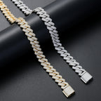 Jesus Moissanite Pendant Cuban Chain Set
