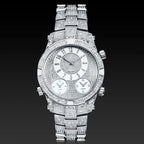 Iced Arabic Numerals Dress Watch - 43mm White Gold