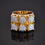 Street Style | Double Row Full Zirconium Ring