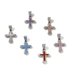 VVSBOX New Multicolor Cross Moissanite Pendant