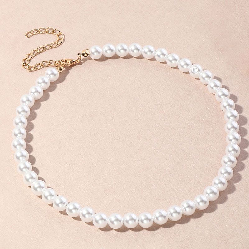 Women's 4mm/5mm/6mm/8mm/10mm Pearl Necklace