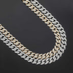 Women's 12mm Micro Paved Cuban Link Chain