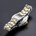 Iced Two Tone Baguette Cut Roman Numerals Men's Watch