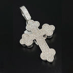 S925 Moissanite Plum Cross Tennis Chain Set