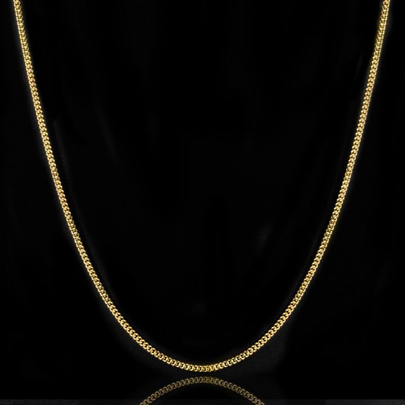 Women's 3mm Cuban Chain in Gold