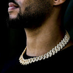 Iced Miami Chain - 20mm Width in 18K Gold