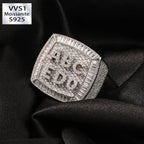 Moissanite Ice Alphabet Custom DIY Rings
