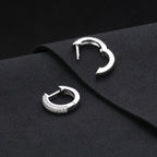 S925 Moissanite Round Earrings