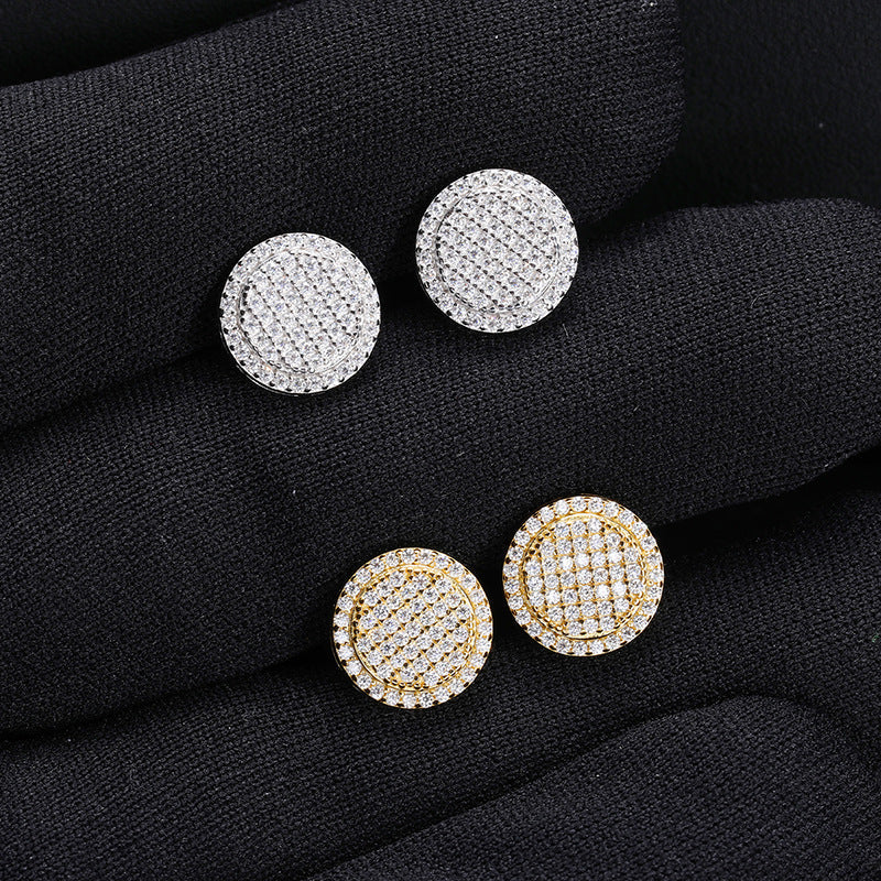 S925 & VVS Moissanite Round Earrings