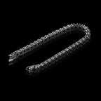 5mm Black Moissanite Tennis Bracelet in Black Gold