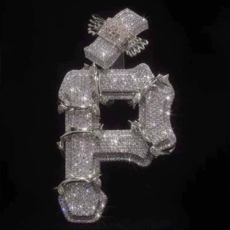 Street Style | 925S Vine Letter P Pendant