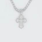 Street Style | JIKU Clustered Princess Cut Cross Pendant