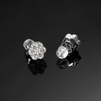 S925 & VVS Moissanite Cluster Hexagon Full Paved Earrings