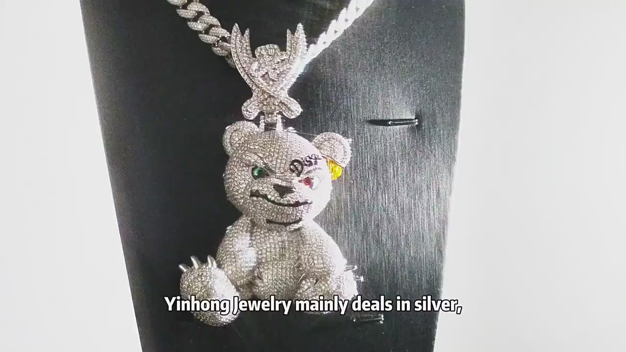 3D "Teddy" | 925S | Bear Pendant