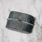 3mm Moissanite Tennis Bracelet White Gold