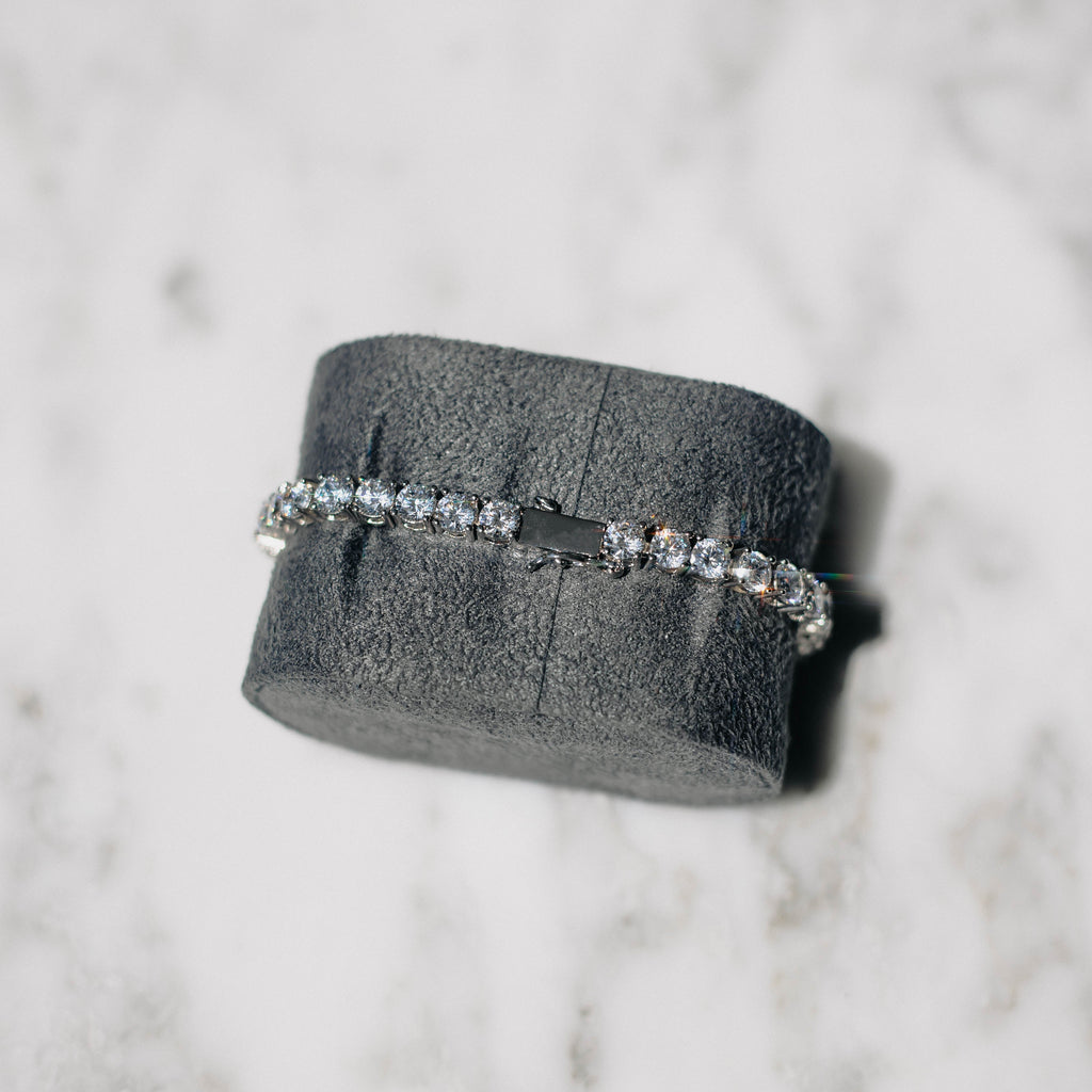 5mm S925 Silver Moissanite Tennis Bracelet