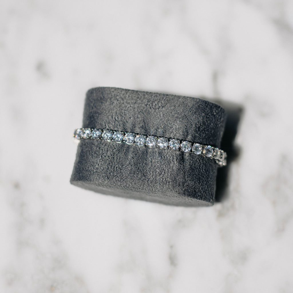 5mm S925 Silver Moissanite Tennis Bracelet