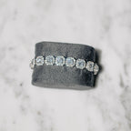 Clustered Tennis Moissanite Bracelet For Men