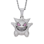 Gengar Pokemon Pendant Set, Cartoon Pokemon Spirit Jewelry
