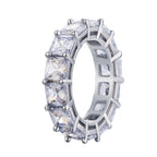 Street Style | Eternity Band Ring for Men White Gold& Yellow Gold